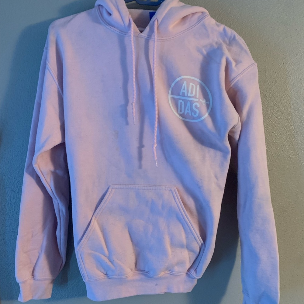 Pink Adidas hoodie